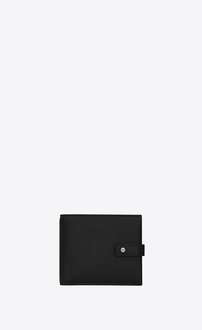 SAINT LAURENT Sac de jour SLG Homme portefeuille east/west sac de jour en cuir texturé noir a_V4